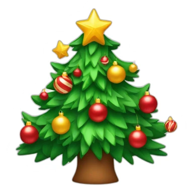 Árbol de navidad decorado sticker