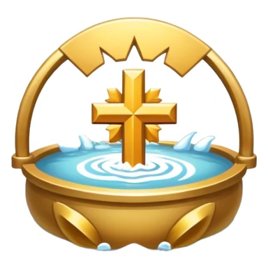 baptized emblem white sticker