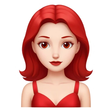 white conservative woman in red dress sticker