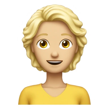 eine blonde frau die einen dab macht sticker