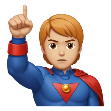 Mark from Battle of the Planets doing fist pump. sticker