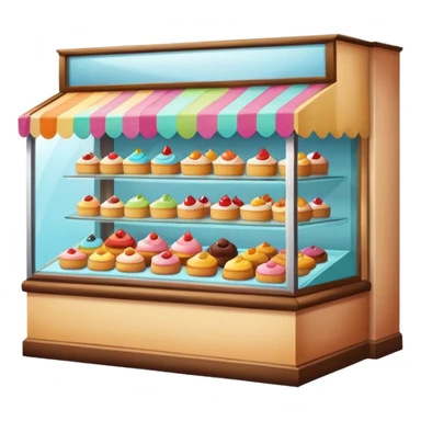 small snack shop, front facing, no text sticker