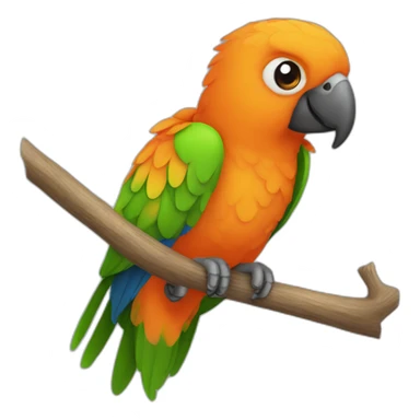 african orange parrot sticker