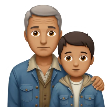 Dad hitting kid with belt sticker