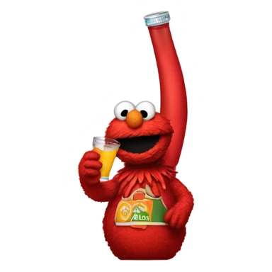 Fat Elmo drinking sticker