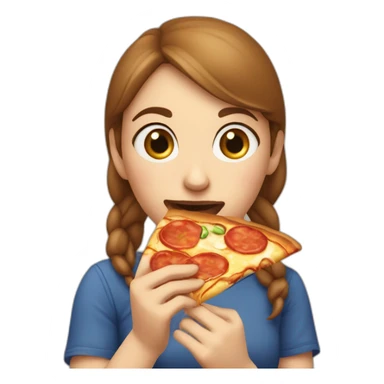 Sanna Marin eating pizza sticker