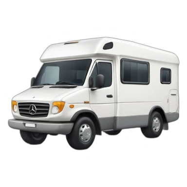 cute motor home mercedes mb 100 sticker