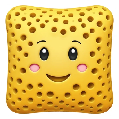 sponge fabric without face sticker