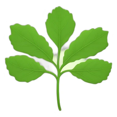 leaves in a circular shape sticker