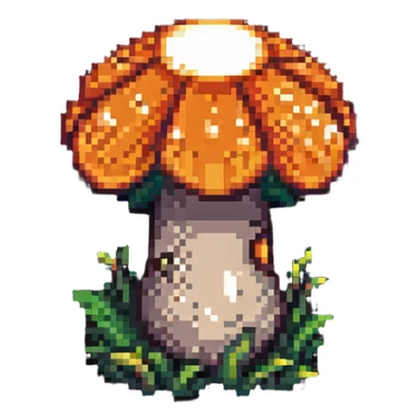 glowing mushroom sticker
