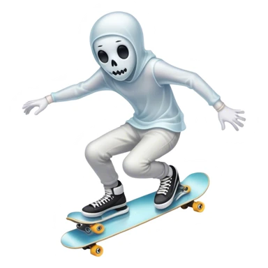  ghost skater boi ghost sk8 boarding sticker