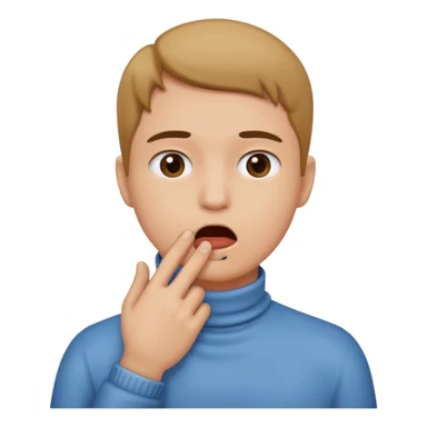 holding throat sticker