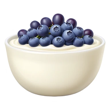 yoghurt bowl with grapes and blueberries sticker