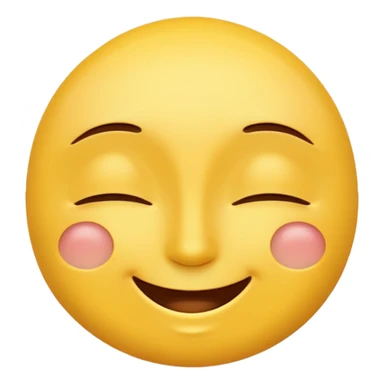 Happy face with eyes closed  sticker