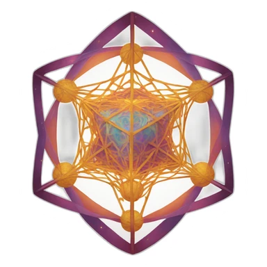 Metatrons cube sticker