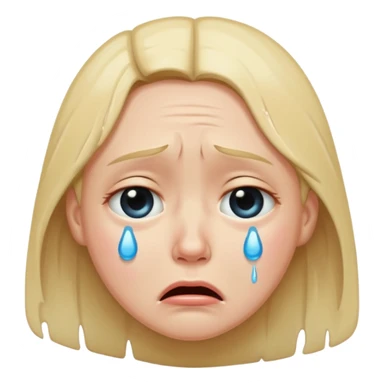 crying face emoji sticker