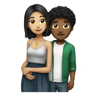 Italian 20 year old with black-haired girlfriend  sticker