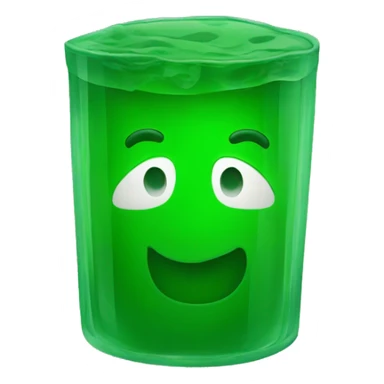 Green jello sticker