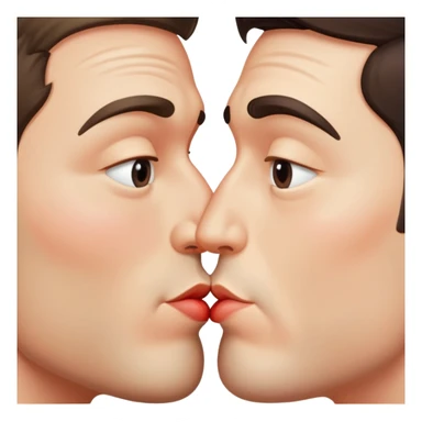 Two men kissing sticker