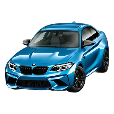bmw m2 g87 blue sticker