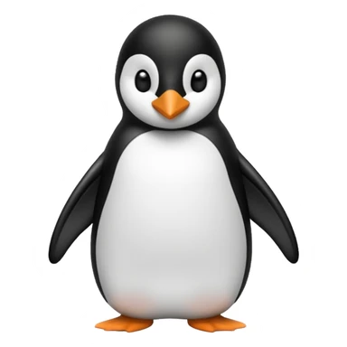 Crea un pinguino tierno con un lazo en forma de moñito sticker