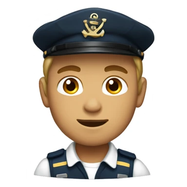 A cabin boy in the marine sticker