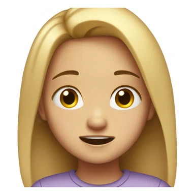 Girl is crying from happiness. sticker