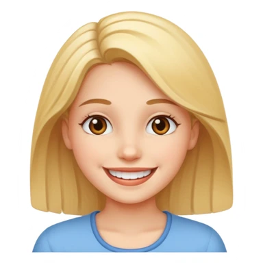 happy girl smiling indoors sticker