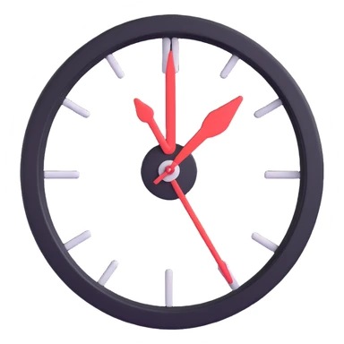A clock with its hands spinning fast, showing the rapid passage of time. sticker
