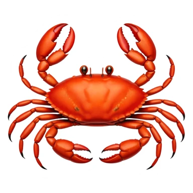Crab in the fire sticker