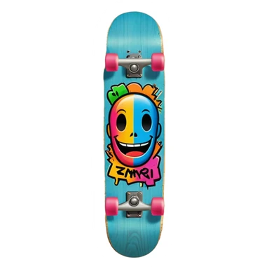 Skateboard deck sticker