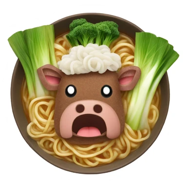 beef noodles with bok choy sticker