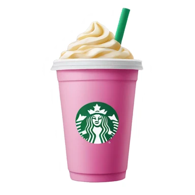 Pink Starbucks drink sticker