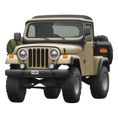 Cj-8 jeep scrambler pickup sticker