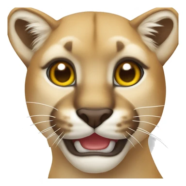 Happy Cougar sticker