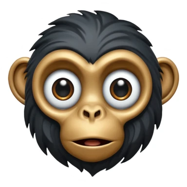 apes freaking out as black hole forms before them sticker