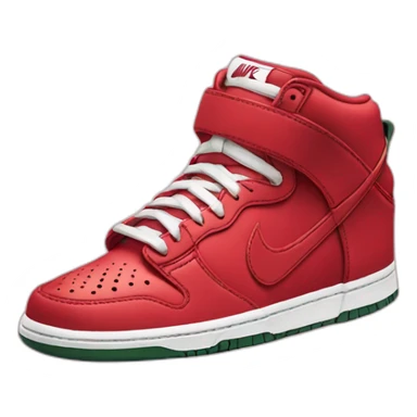 Nike dunk red sticker