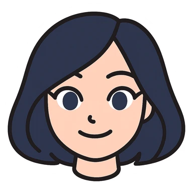 Make a cute girl head only (no neck) in a clean cartoon style with pale skin and a face resembling Samsung Sam. Remove all outlines from the edges completely. White background. Suitable for a Telegram bot profile. sticker