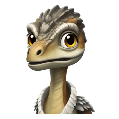 Velociraptor princess  sticker