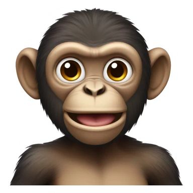 Monkey having fun sticker