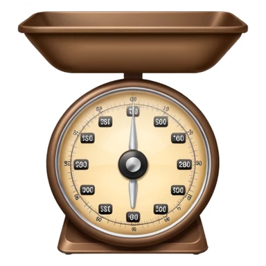 Make a weighing scale emoji in color brown sticker
