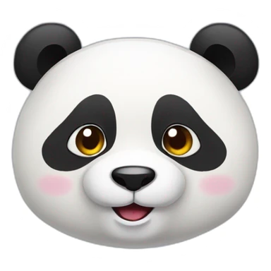 Panda qui tire la langue sticker