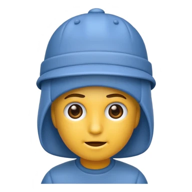 emoji de un persona con gorro de hacer mechas en la peluqueria sticker