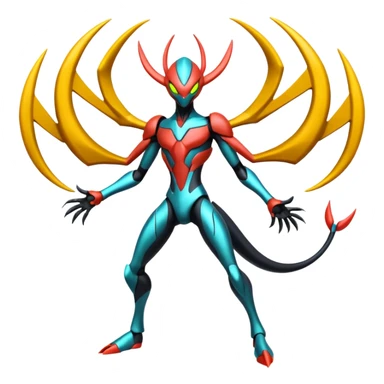 Futuristic Deoxys-Darkrai-Giratina-fusion (full body) sticker