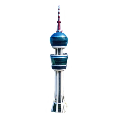 ​Cinematic Realistic N Seoul Tower, depicted in brilliant daylight as a slender, single-column tower rising from a modern cityscape, crowned by a sleek cylindrical observation deck offering panoramic views over Seoul, with crisp glass and steel surfaces reflecting clear blue skies and subtle architectural details that capture its futuristic elegance, sticker