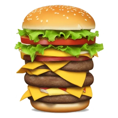 Una hamburguesa con chill sticker