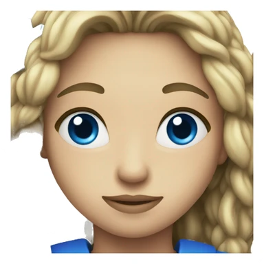 a strong blue plus symbol sticker