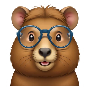 Capivara con gafas sticker