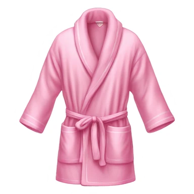 Light pink luxury bathroom robe sticker