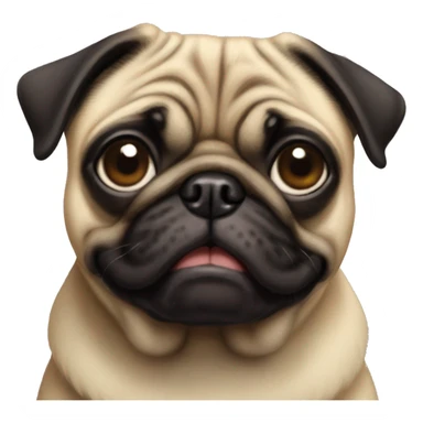 Perro pug sticker